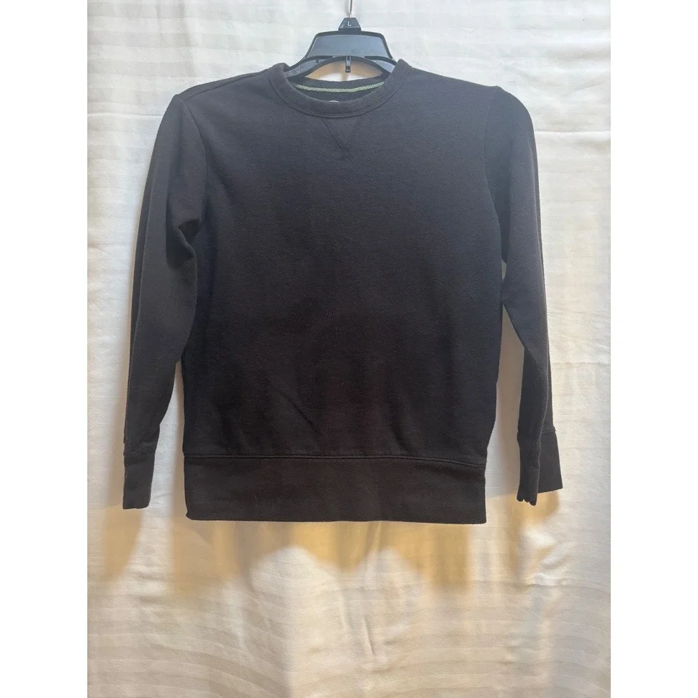 Athletic Works Kids‎ L 10-12 Black Long Sleeve Crewneck Sweatshirt